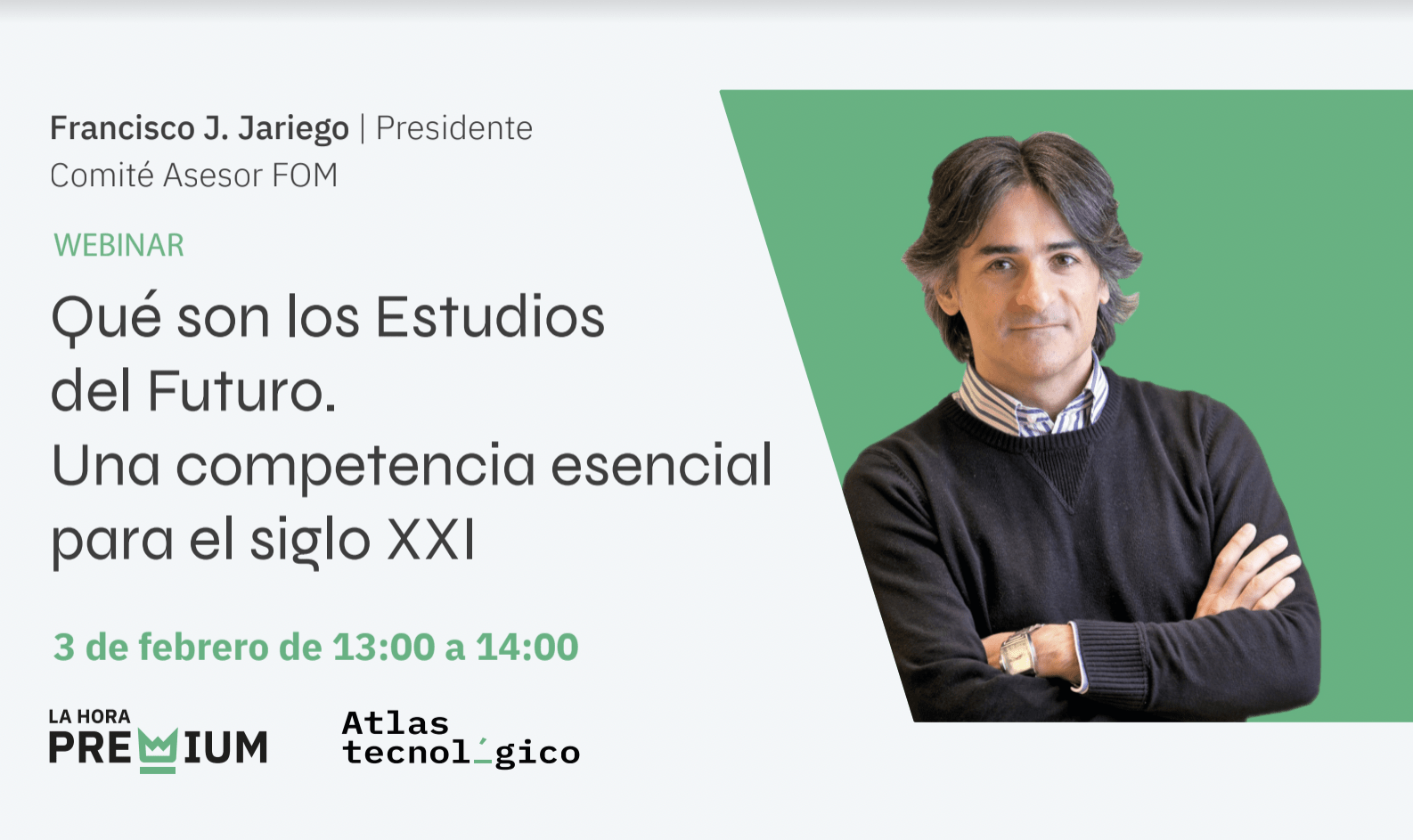 Francisco J. Jariego, en abierto en La Hora Premium para celebrar el primer año de actividad de Atlas