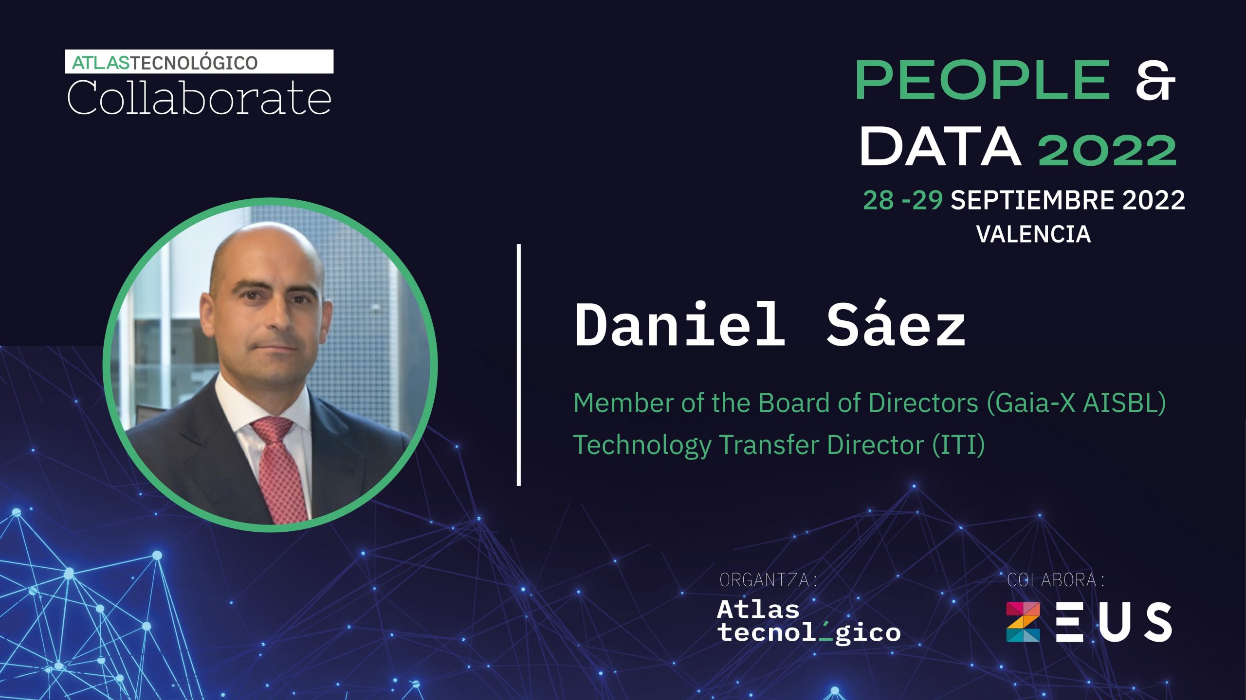Gaia-X AISBL estará presente en Collaborate People & Data con la ponencia del único español en su directiva, Daniel Sáez