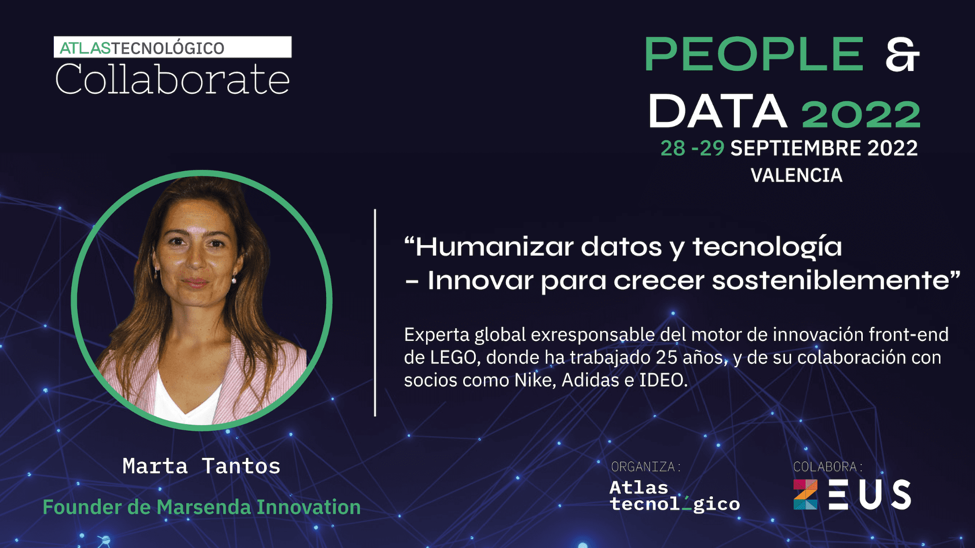 Marta Tantos llevará sus 25 años al frente de la innovación global en LEGO al Collaborate People & Data