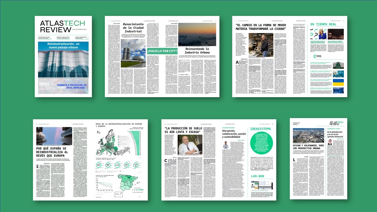 ATLASTECH REVIEW analiza la innovación en el paisaje urbano que trae la reindustrialización
