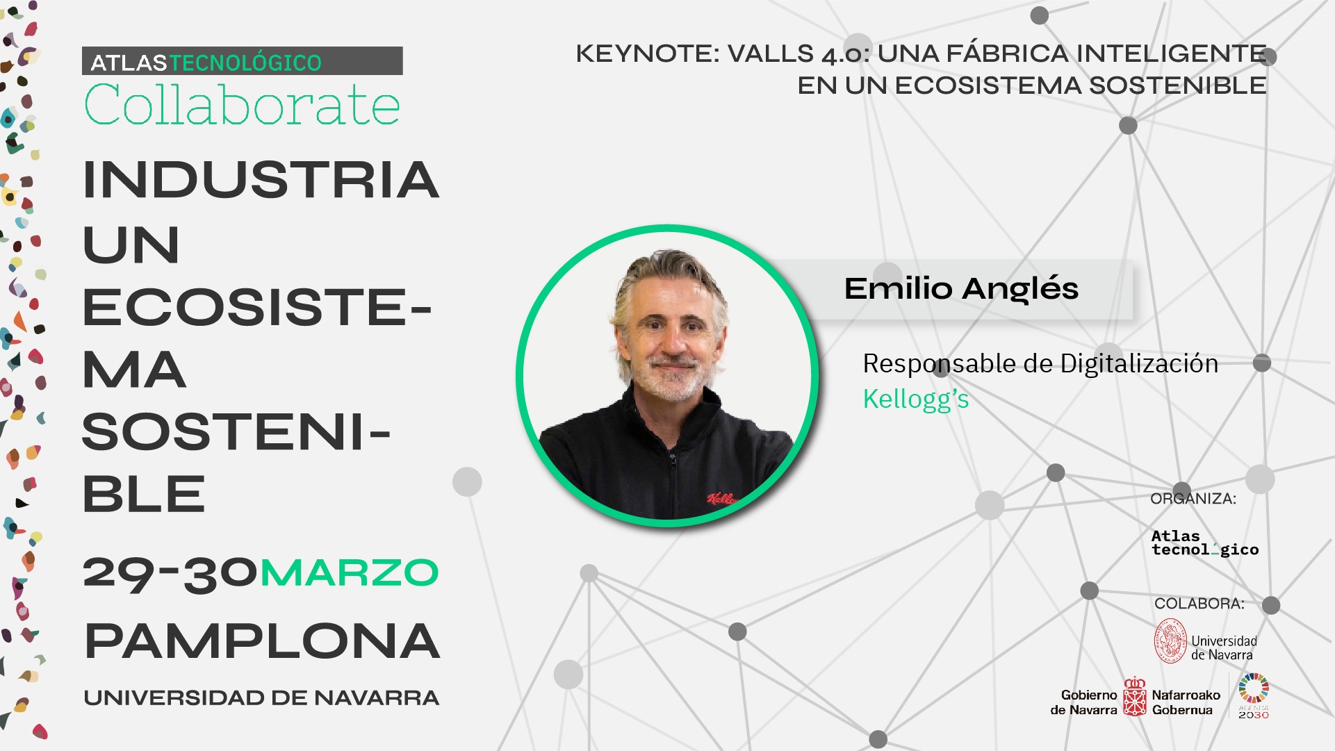 Emilio Anglés trasladará en Collaborate Pamplona el ejemplo de Kellogg’s, una fábrica de carácter 4.0