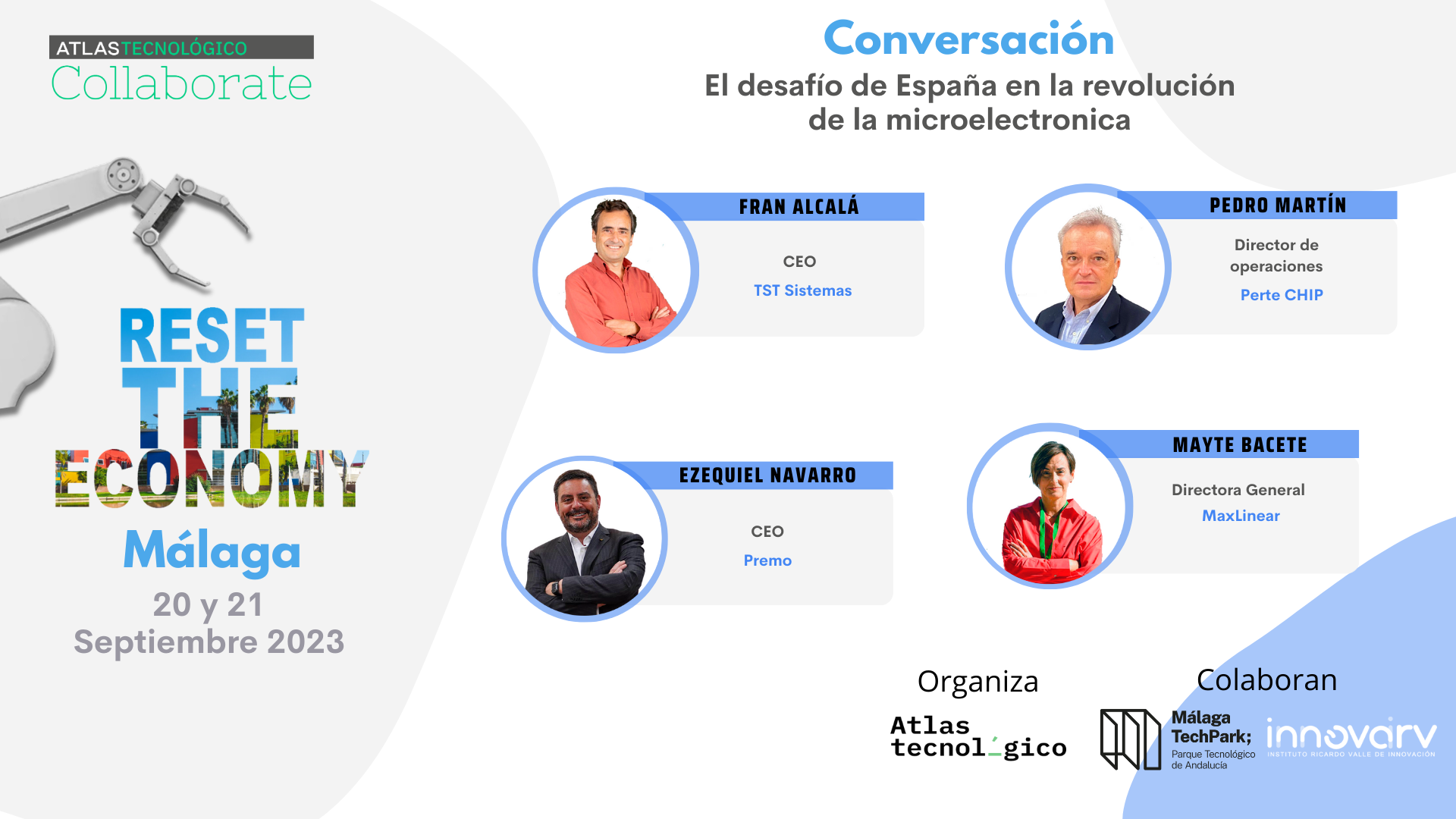 Dos empresas del Grupo de Expertos del Perte CHIP y su director de operaciones analizarán el sector en Collaborate Málaga