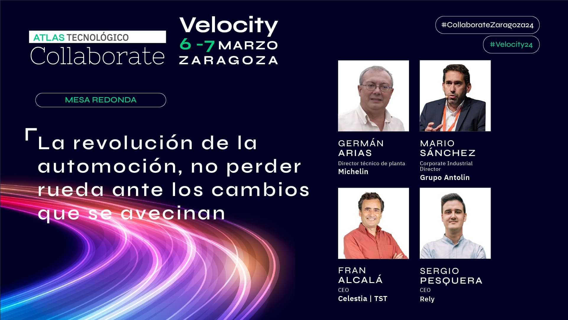 Explorando la Revolución de la Automoción con Michelin, Grupo Antolín, TST y Rely en Collaborate Zaragoza 2024