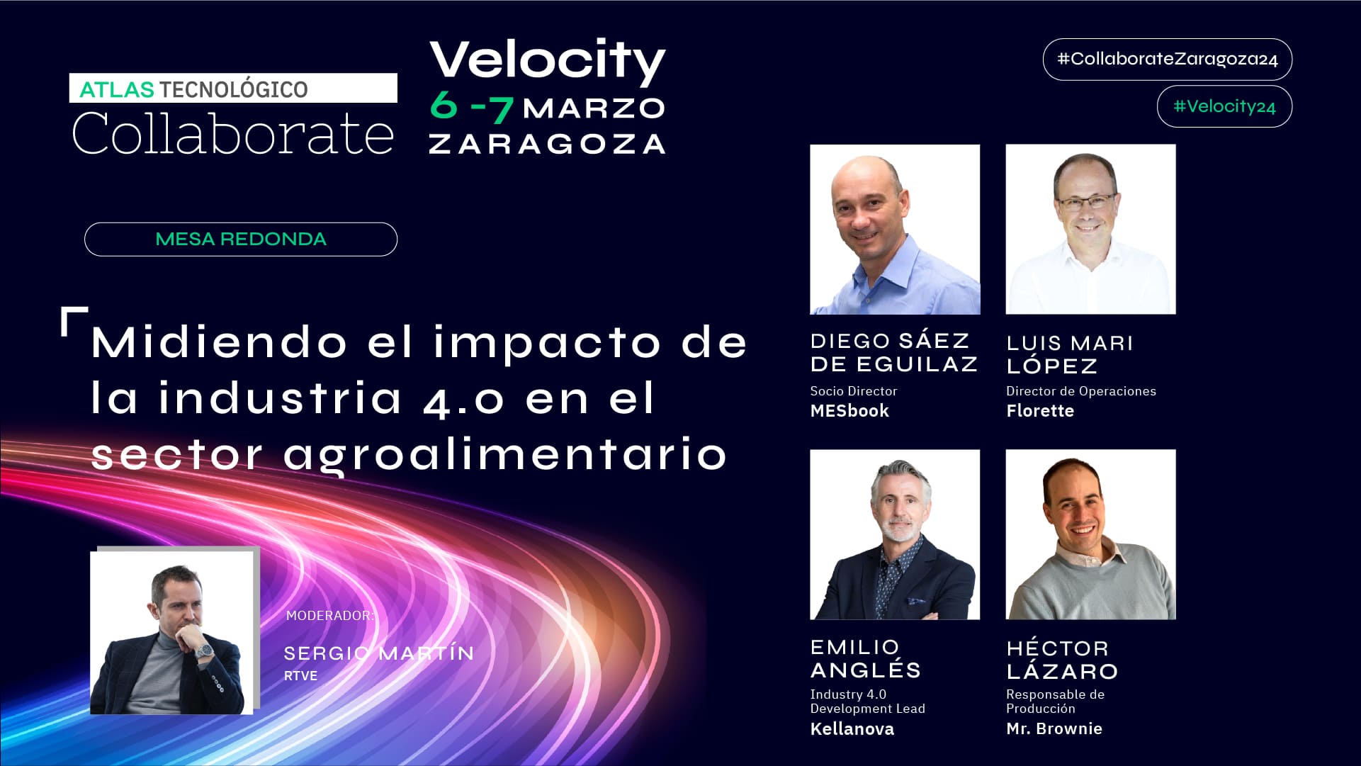 Collaborate Zaragoza analiza el impacto de la industria 4.0 en el sector agroalimentario con MESbook, Florette, Kellanova y Mr. Brownie