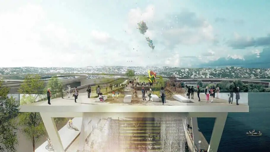 La autovía con LinkedIn y la revisión del concepto de puente desde Wahington DC