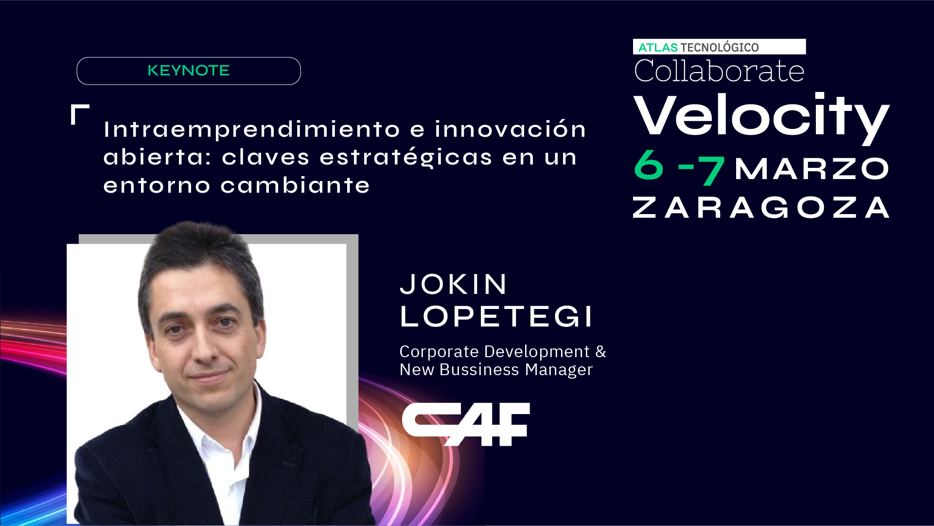 Jokin Lopetegui (CAF) hablará de  intraemprendimiento en el arranque del Collaborate