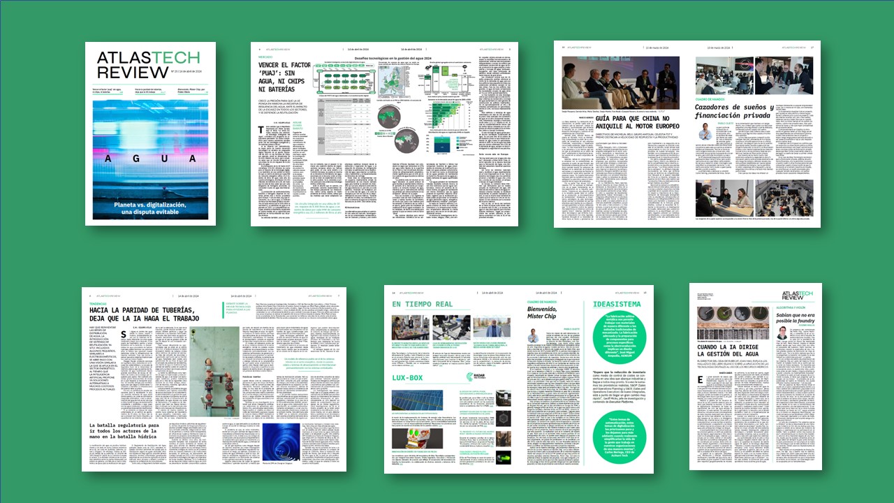 La disputa evitable por el agua entre el planeta y la revolución digital en ATLASTECH REVIEW