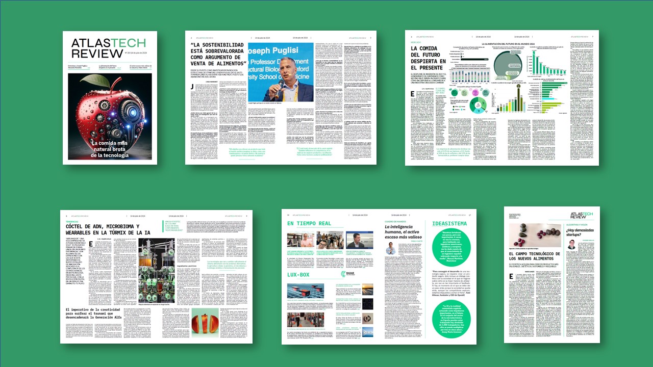 La comida del futuro brotará de la tecnología y ATLASTECH REVIEW te da las claves