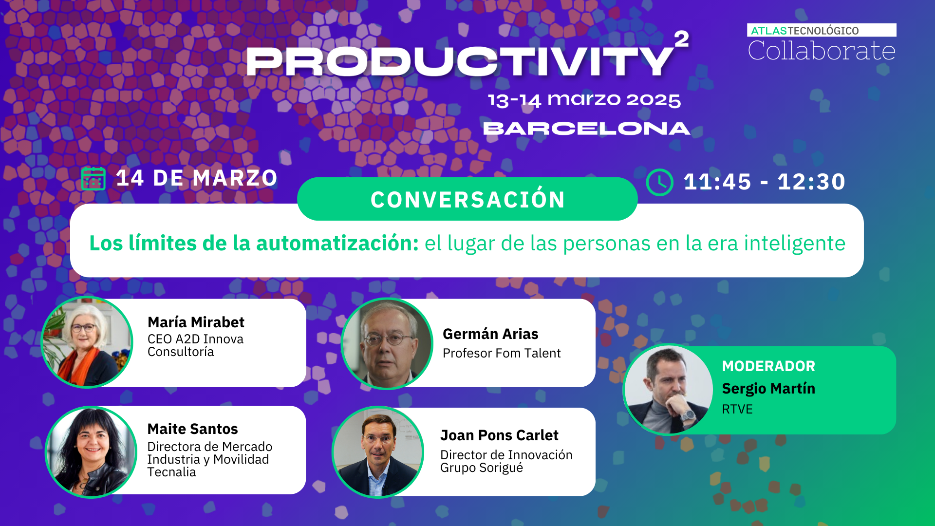 El lugar de las personas en la era inteligente, a debate en el Collaborate con A2D Innova, Tecnalia, Fom Talent y Grupo Sorigué