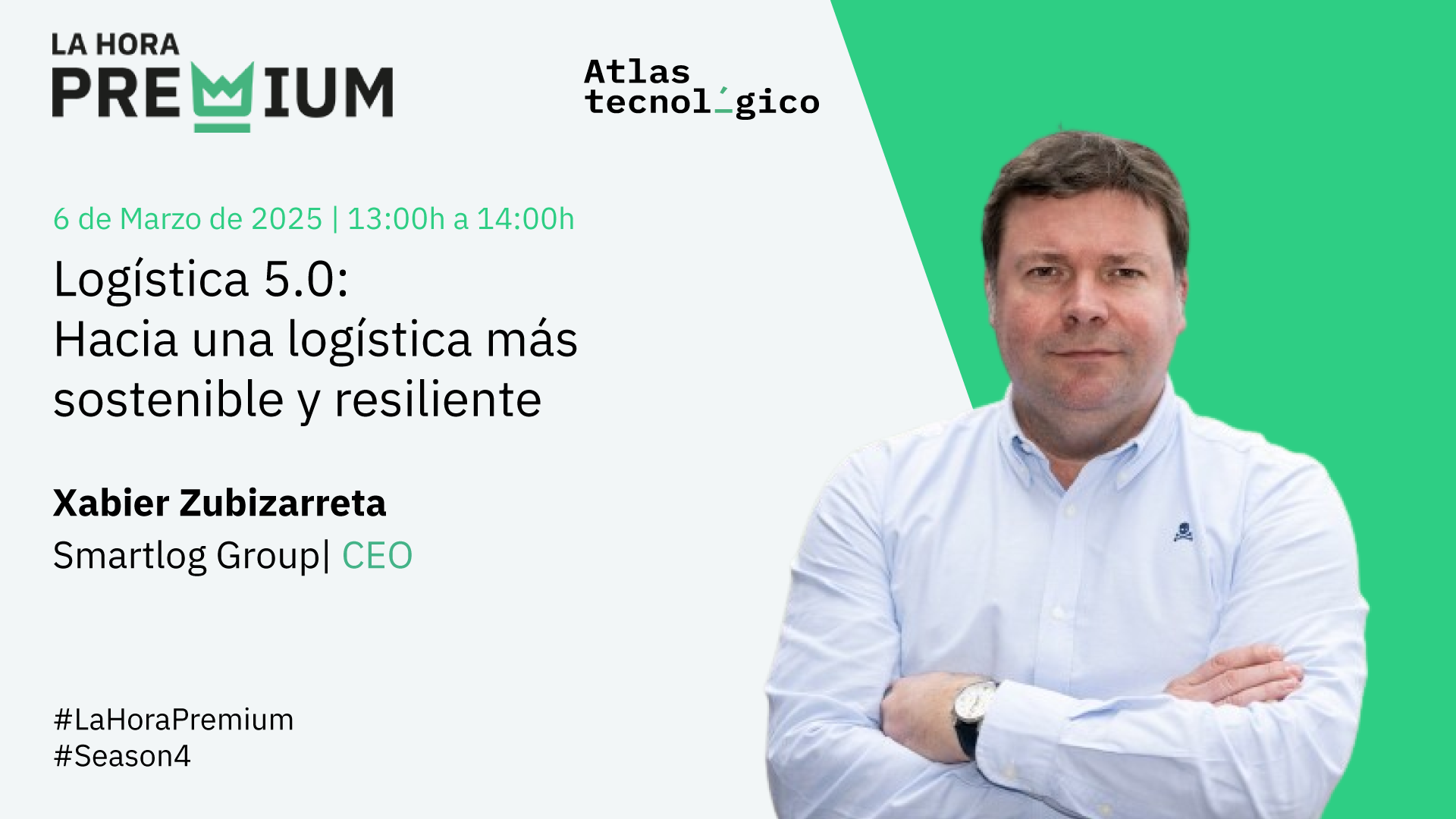 Xabier Zubizarreta (Smartlog Group) participa en el ‘Ciclo de logística’ de la Hora Premium desgranando el camino del sector hacia la sostenibilidad
