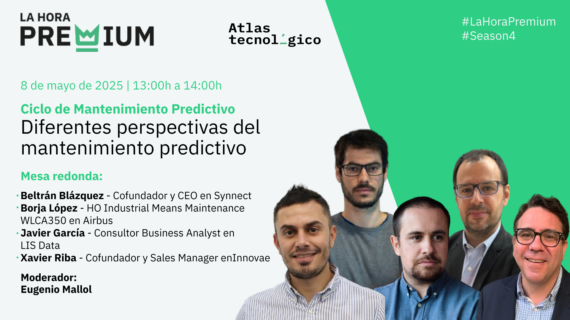 Directivos de Synnect, Airbus, LIS Data e Innovae abordan los diferentes enfoques del mantenimiento predictivo en la industria