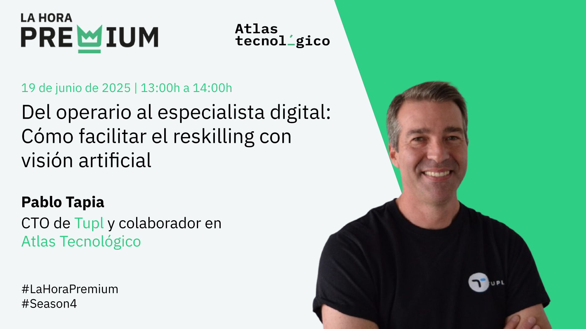 Pablo Tapia (TUPL) aportará las claves del éxito en la adopción de la visión artificial en la industria 4.0