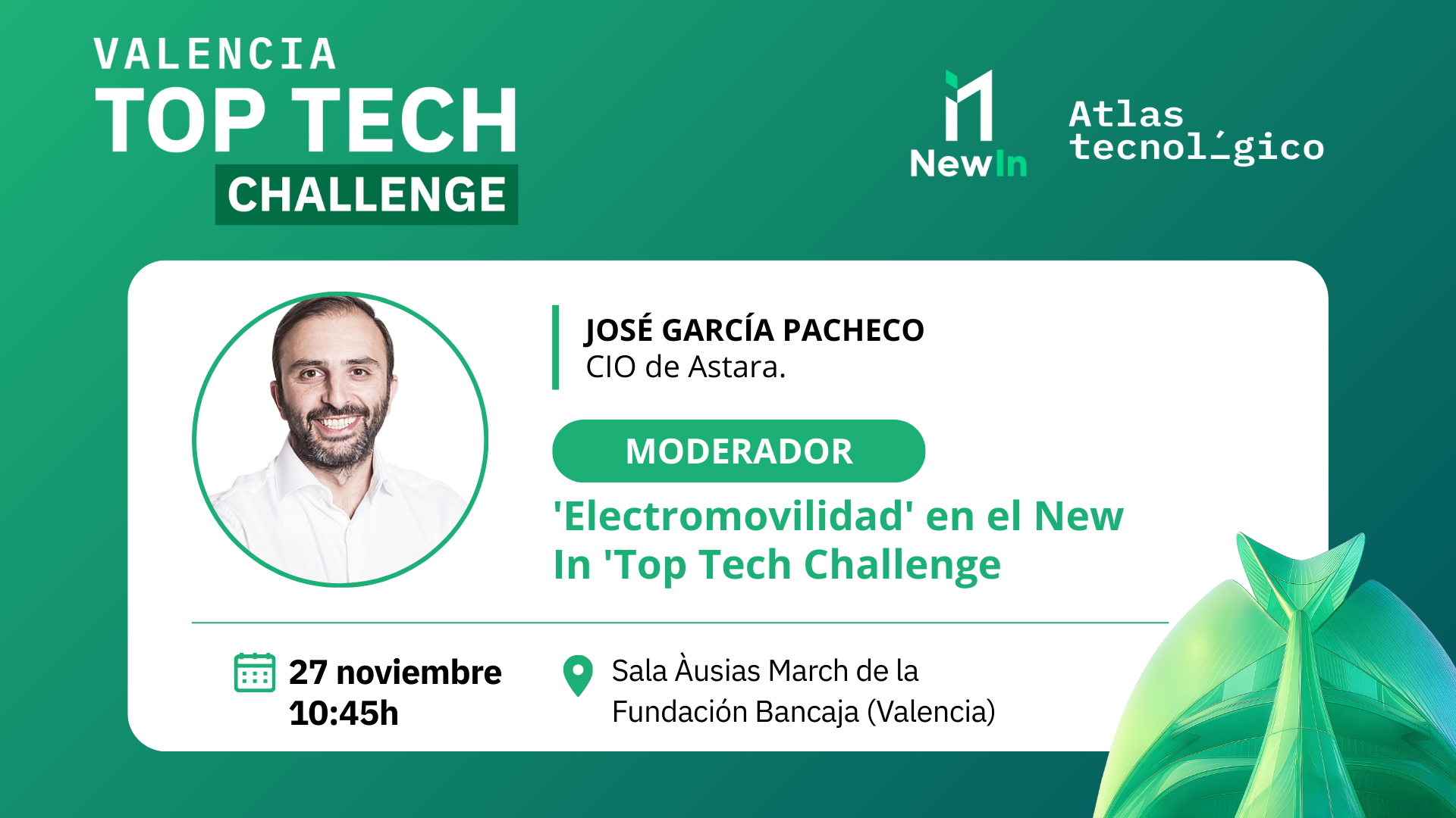 García Pacheco (CIO Astara) lleva al New In el principal reto de la electromovilidad: «mantener el crecimiento”